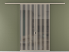 Перегородка Formato вдоль стены 2 створки