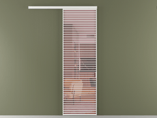 Перегородка Formato вдоль стены 1 створка