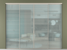 Перегородка Formato внутри проёма 4 створки