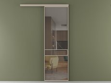 Перегородка Formato вдоль стены 1 створка