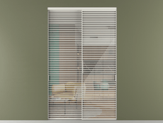 Перегородка Formato внутри проёма 2 створки