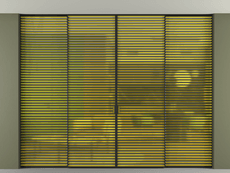 Перегородка Formato внутри проёма скрытое крепление в потолок 4 створки