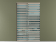 Перегородка Formato внутри проёма 2 створки