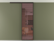 Перегородка Formato вдоль стены на потолок 1 створка