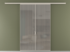 Перегородка Formato вдоль стены двустворчатая