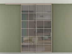 Перегородка Formato вдоль стены на потолок телескопик синхро 2