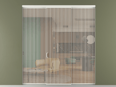 Перегородка Formato внутри проёма 3 створки