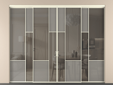 Перегородка Mosaic внутри проёма четырёхстворчатая