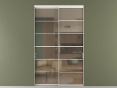 Перегородка Formato внутри проёма двустворчатая