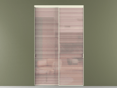 Перегородка Formato внутри проёма 2 створки