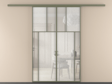 Перегородка Мозаик вдоль стены 2 створки