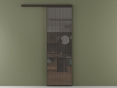 Перегородка Formato вдоль стены одностворчатая