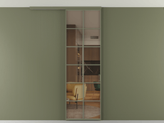 Перегородка Formato вдоль стены на потолок 1 створка