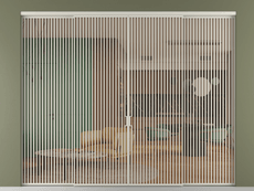 Перегородка Formato внутри проёма 4 створки