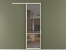 Перегородка Formato вдоль стены 1 створка