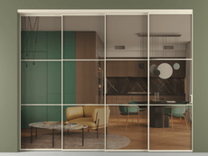 Перегородка Formato внутри проёма телескопик синхро 3