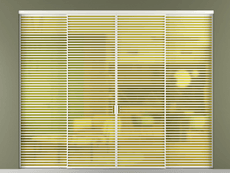 Перегородка Formato внутри проёма 4 створки