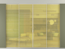 Перегородка Formato внутри проёма скрытое крепление в потолок 4 створки