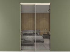 Перегородка Formato внутри проёма 2 створки