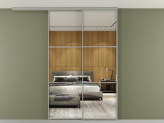 Перегородка Formato вдоль стены на потолок телескопик синхро 2