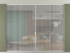 Перегородка Formato внутри проёма скрытое крепление в потолок 4 створки