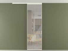 Перегородка Formato вдоль стены на потолок 1 створка