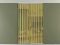 Перегородка Формато внутри проёма скрытое крепление в потолок 2 створки