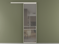 Перегородка Formato вдоль стены 1 створка