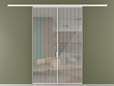 Перегородка Formato вдоль стены 2 створки