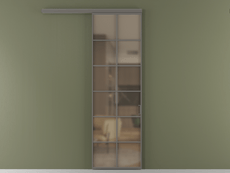 Перегородка Formato вдоль стены одностворчатая