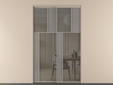 Перегородка Mosaic внутри проёма двустворчатая