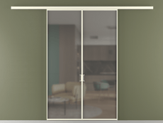 Перегородка Formato вдоль стены двустворчатая