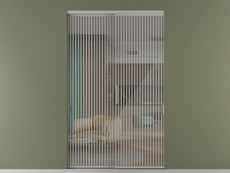 Перегородка Formato внутри проёма 2 створки