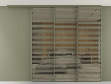 Перегородка Formato вдоль стены на потолок телескопик синхро 3