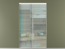 Перегородка Formato внутри проёма 2 створки