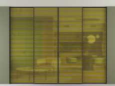 Перегородка Formato внутри проёма скрытое крепление в потолок 4 створки