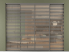 Перегородка Formato внутри проёма 4 створки