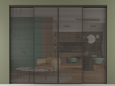 Перегородка Formato внутри проёма 4 створки