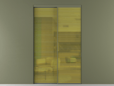 Перегородка Formato внутри проёма 2 створки