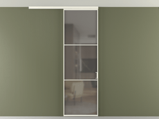 Перегородка Formato вдоль стены на потолок 1 створка