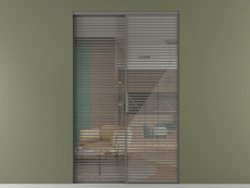 Перегородка Formato внутри проёма 2 створки