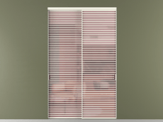 Перегородка Formato внутри проёма 2 створки