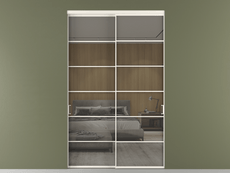 Перегородка Formato внутри проёма двустворчатая