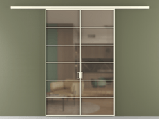 Перегородка Formato вдоль стены 2 створки