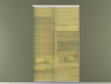 Перегородка Formato внутри проёма 2 створки