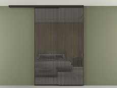 Перегородка Formato вдоль стены на потолок телескопик синхро 2