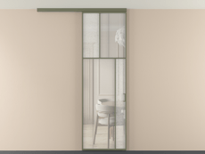 Перегородка Мозаик вдоль стены на потолок 1 створка