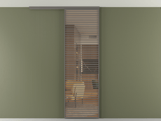 Перегородка Formato вдоль стены на потолок 1 створка