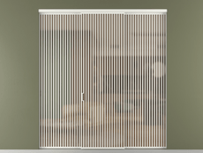 Перегородка Formato внутри проёма 3 створки