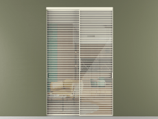 Перегородка Formato внутри проёма 2 створки